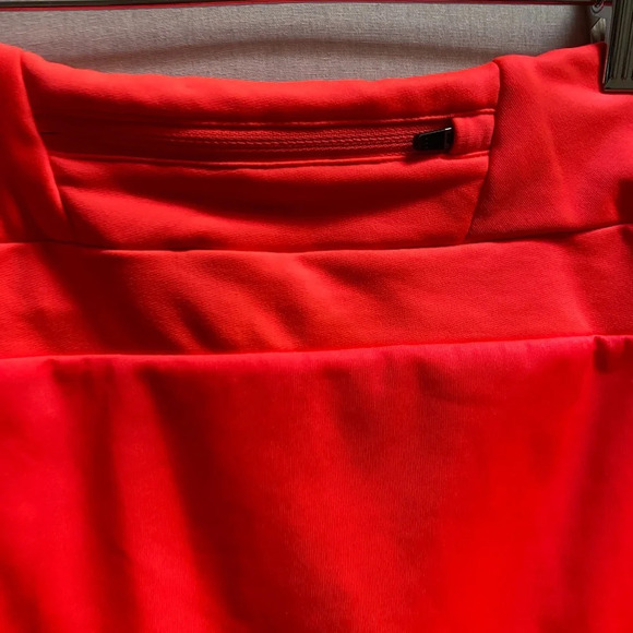 Craft bright orange athletic skort sport skirt Sz M - Picture 3 of 8